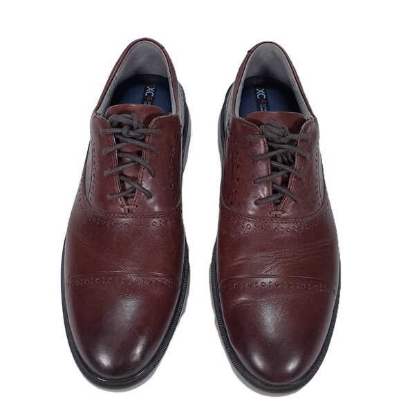 Johnston & Murphy Tanner XC4 Oxford Shoes Men 9 M Cap Toe Leather Brown Lace Up - Picture 8 of 16